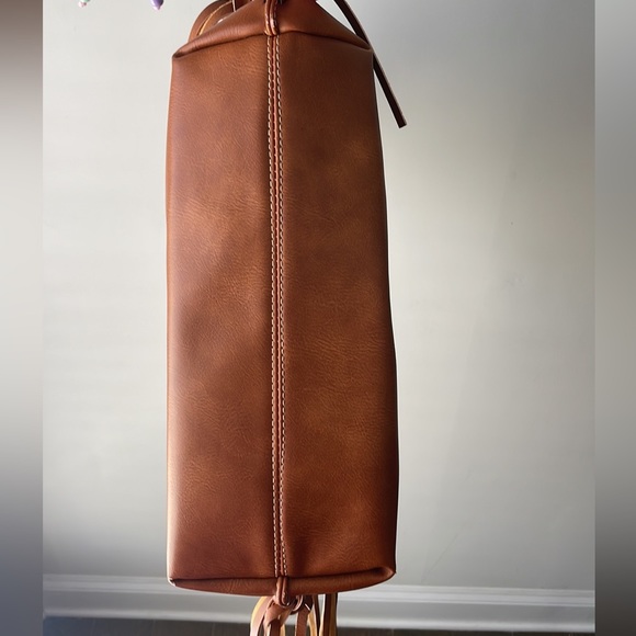 Boho Fringe Tan Shoulder Bag. - Picture 7 of 15